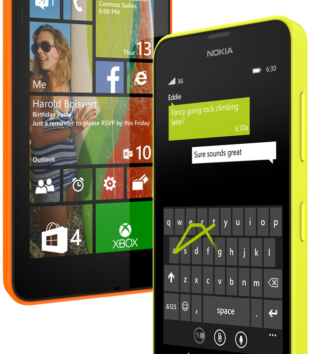 様々な機能が付いたWindows搭載型スマホ、Nokia lumia630